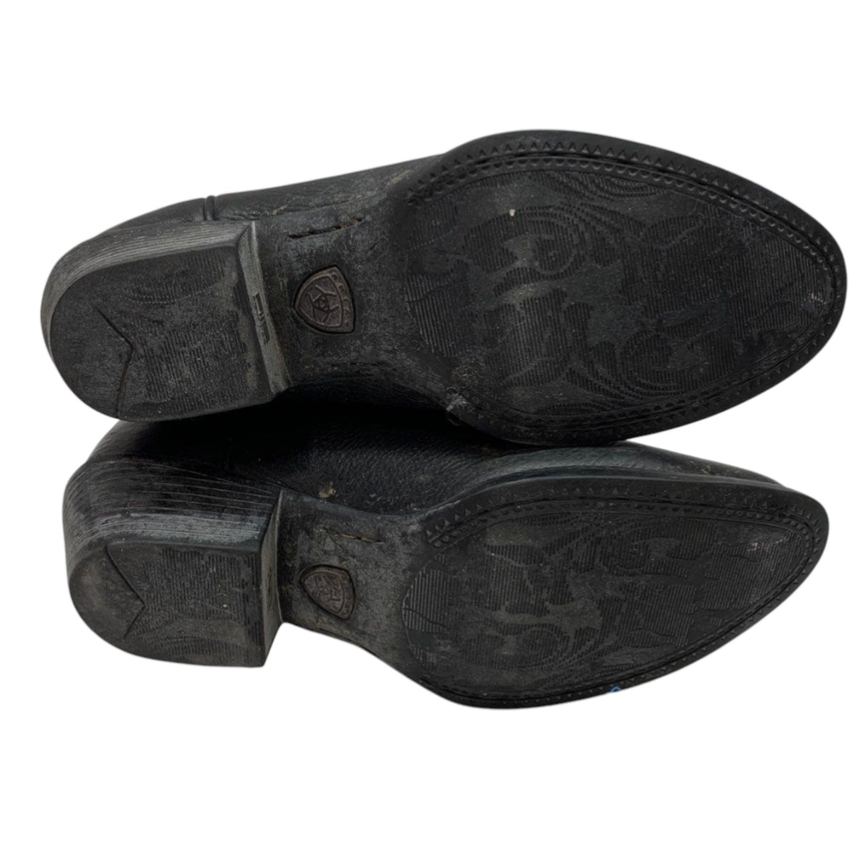 Black Leather Western Cowboy Boots