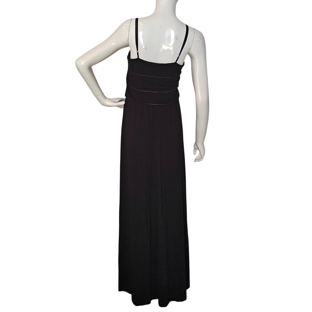Black Tiered Bodice Maxi Dress NWT