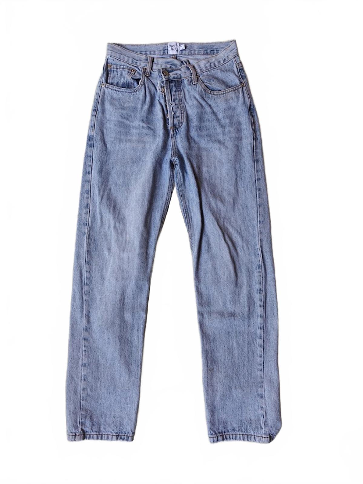 Straight Leg Light Wash Crossover Jeans Size 6