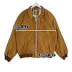 Marlboro Adventure Team Leather Bomber Jacket – Tan Brown