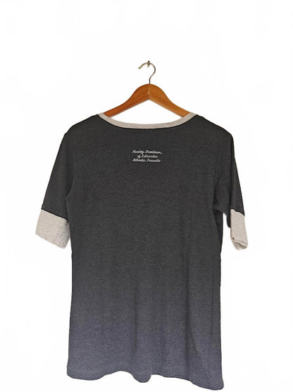 Gray Harley Davidson Ringer T-Shirt