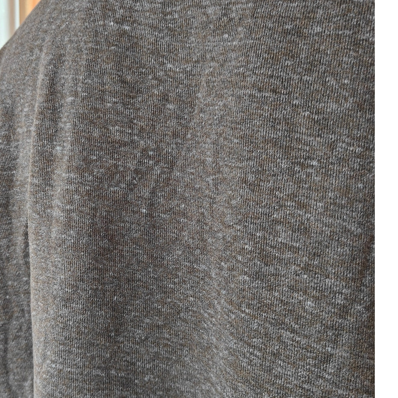 Brown Quarter Zip Pullover Sweatshirt