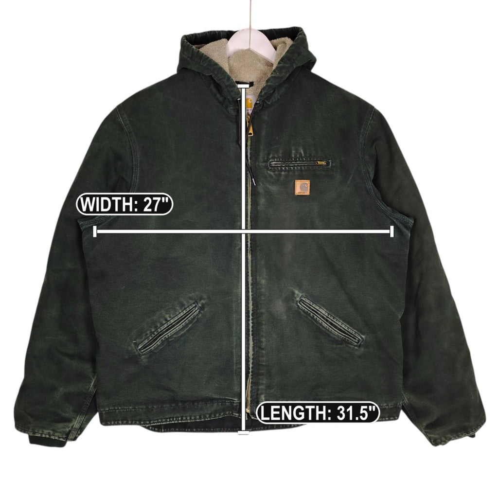 Carhartt J141 Sherpa-Lined Hooded Jacket – Spruce Green