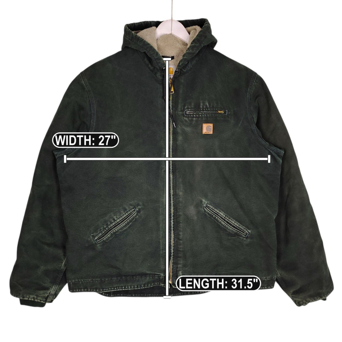 Carhartt J141 Sherpa-Lined Hooded Jacket – Spruce Green