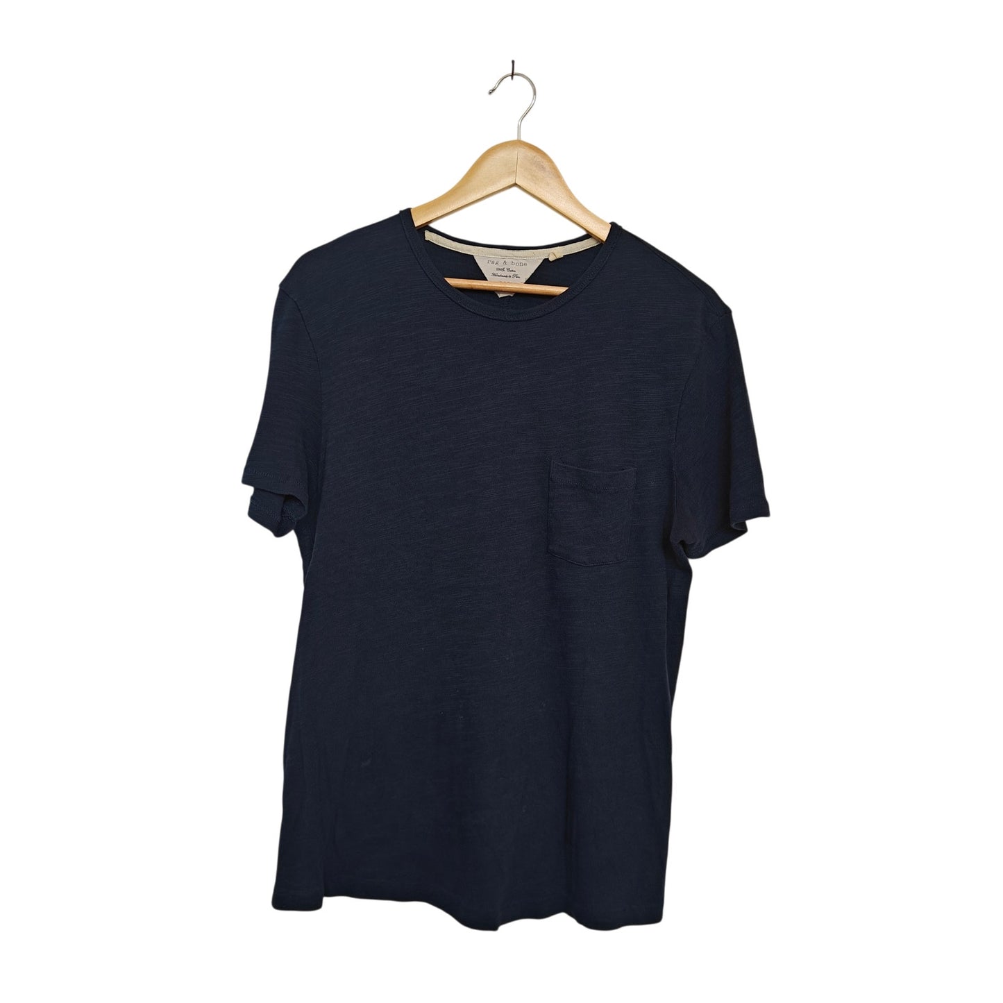 Navy Blue Slub Pocket Tee