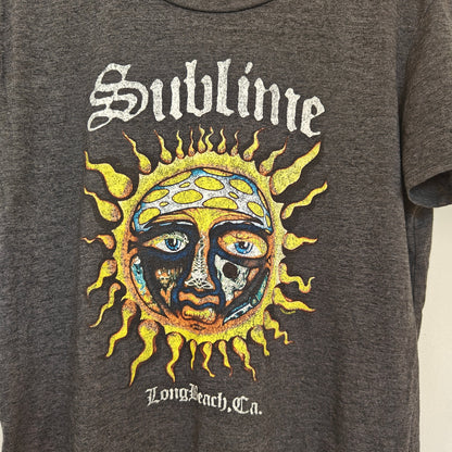 Gray Sublime Sun Logo Band Tee