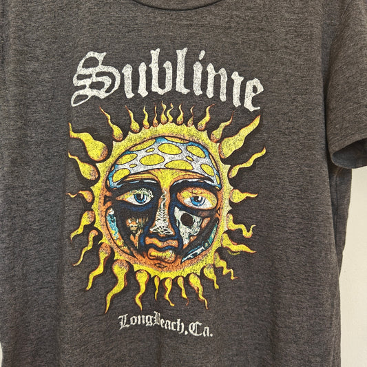 Gray Sublime Sun Logo Band Tee