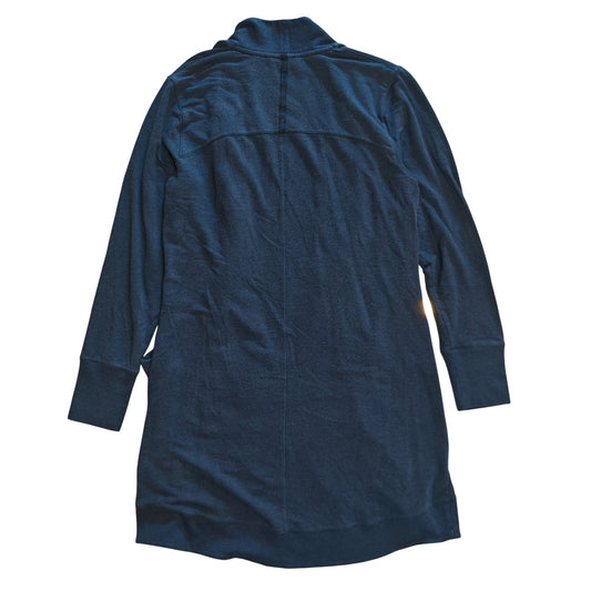 Navy Open Front Cardigan Sweater