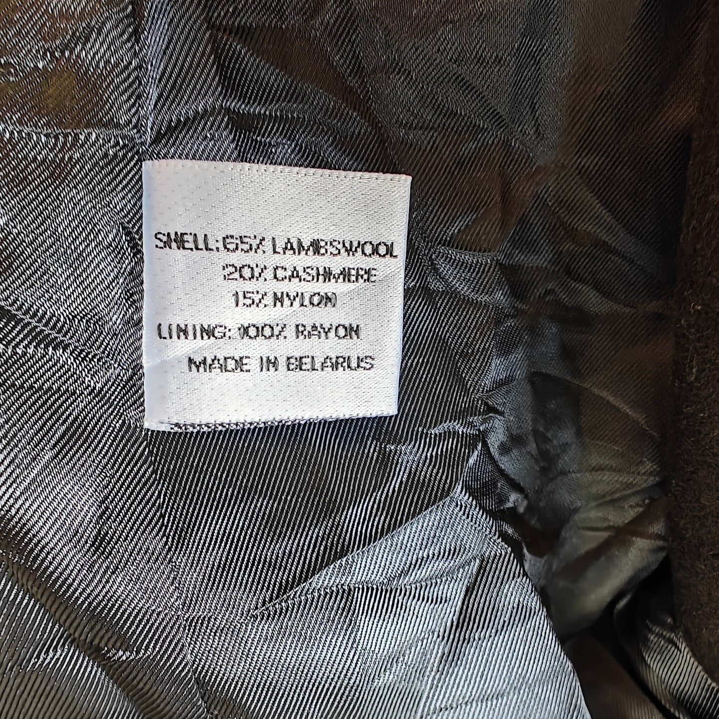 Vintage John Weitz Cashmere & Lambswool Long Black Coat