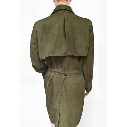 Lightweight Olive Trench Coat