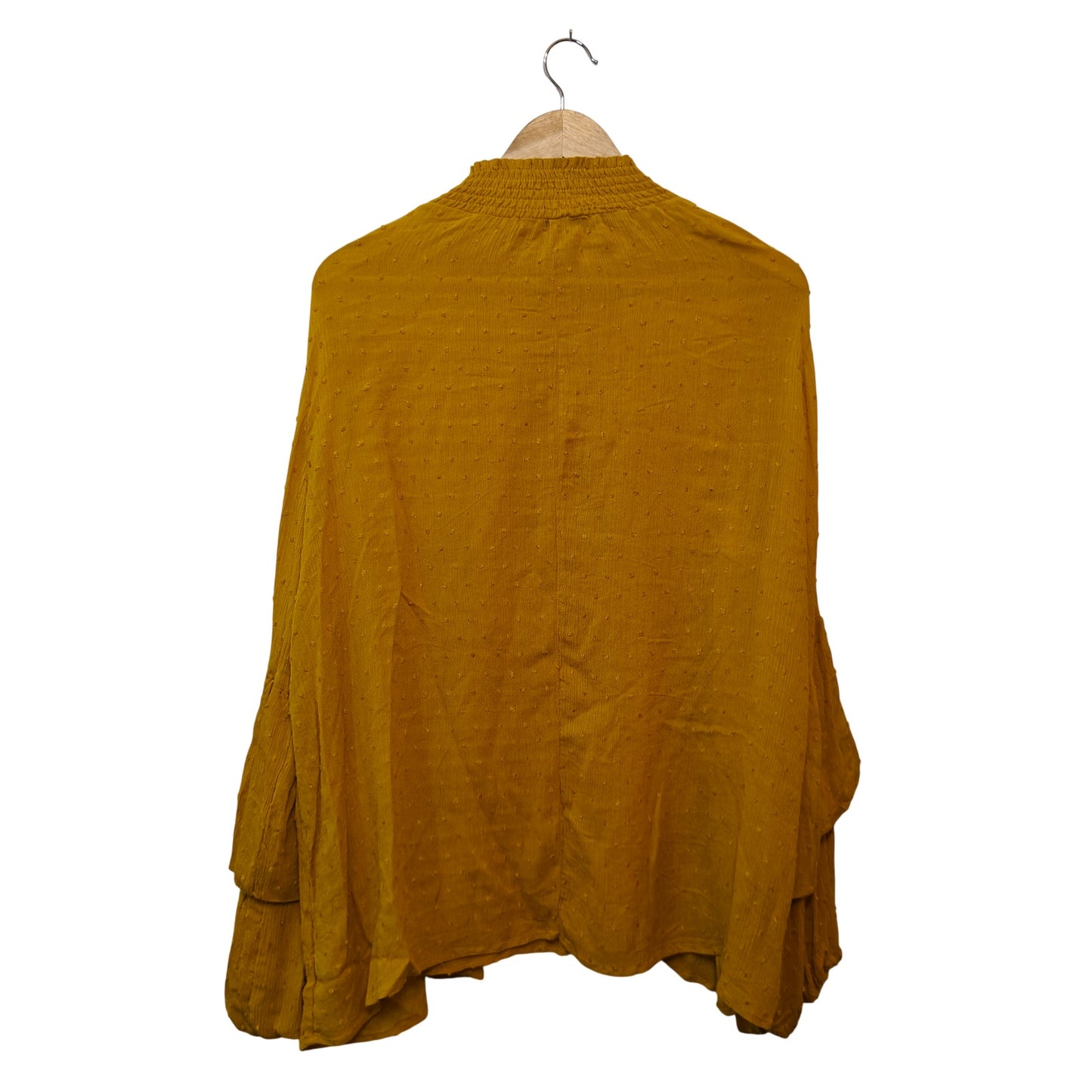 Mustard Yellow Swiss Dot Blouse