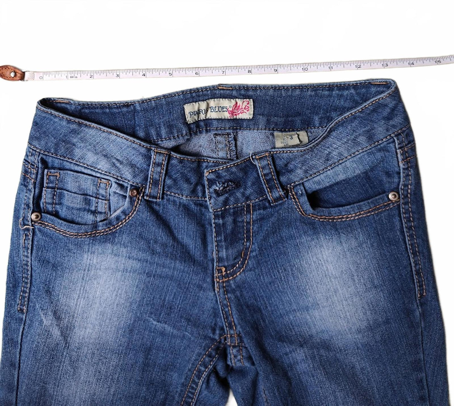 Paris Blues Low-Rise, Boot Cut Jeans - Size 3