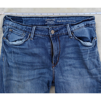 Signature by Levi Strauss High Rise Slim Crop Jeans