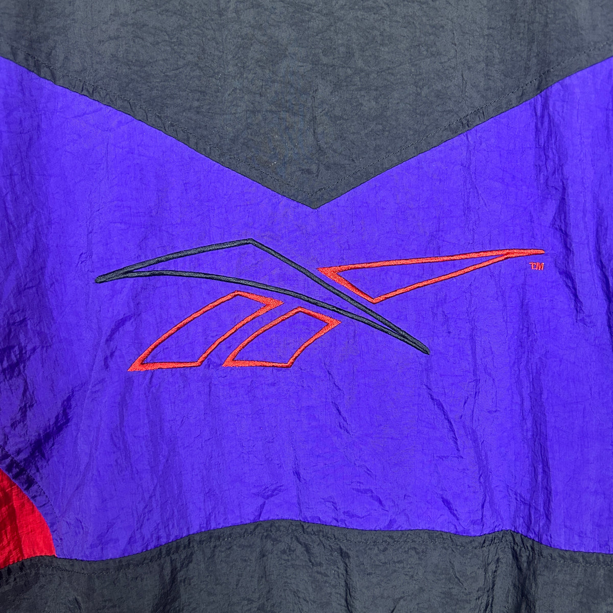 Vintage 1990s Reebok Colorblock Nylon Windbreaker Jacket