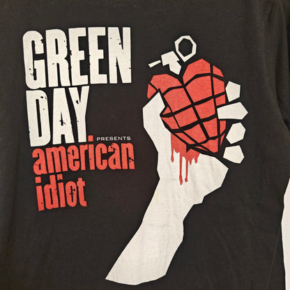 Green Day American Idiot Band Black T Shirt