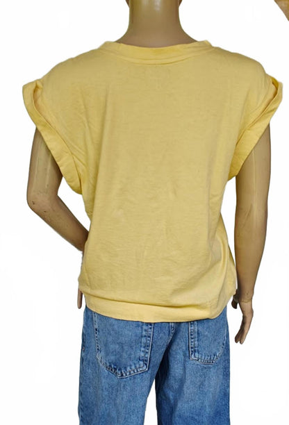 Yellow Dolman Sleeve Tee