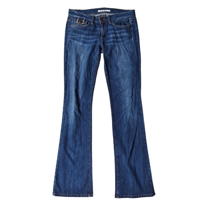 Rocker Bootcut Jeans With Flap Pockets