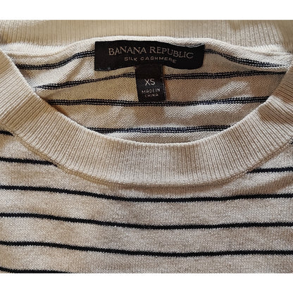 Silk Cashmere Striped Sweater