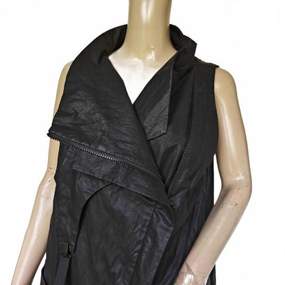 Black Avant Garde Asymmetrical Sleeveless Dress