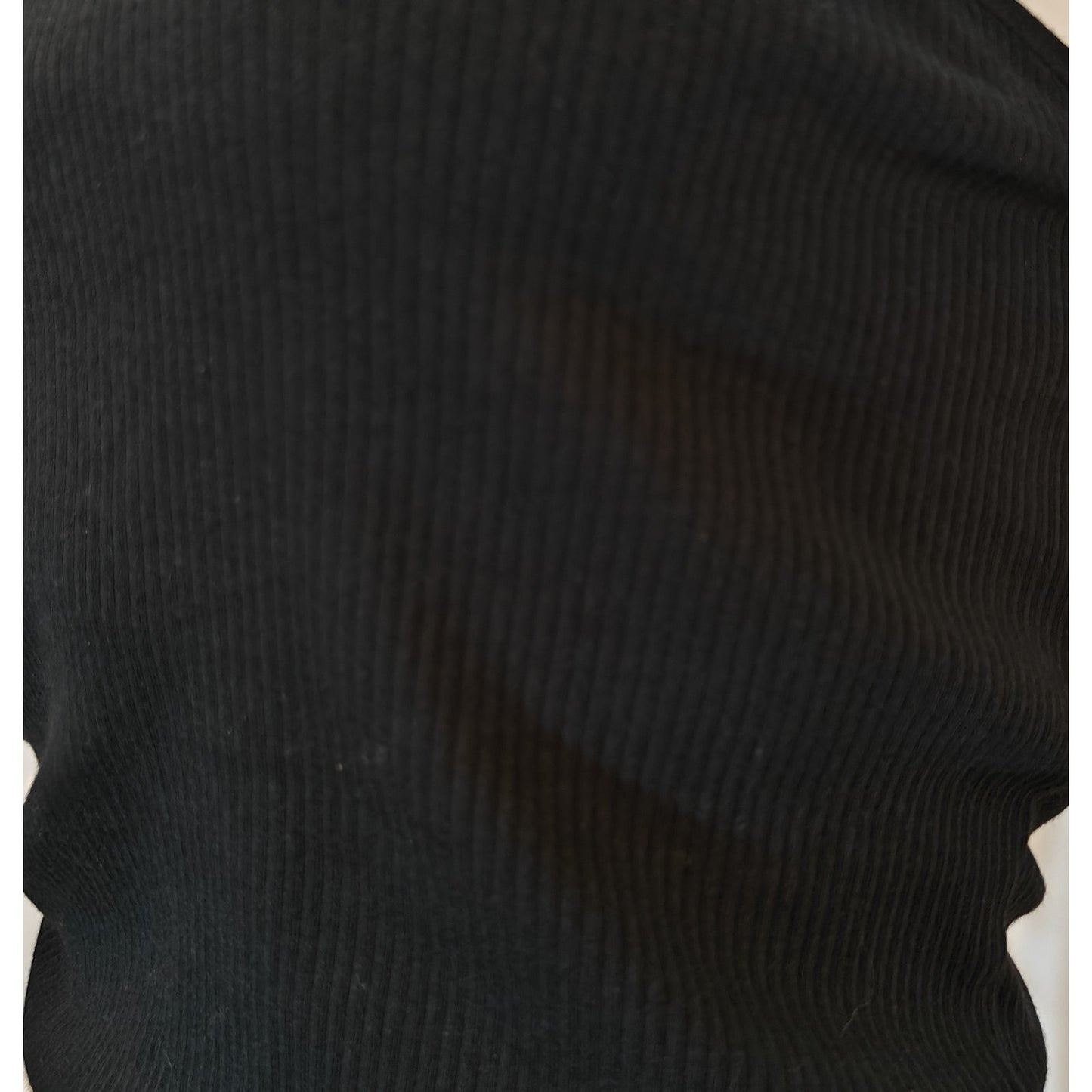 Black Ribbed Strapless Tube Top