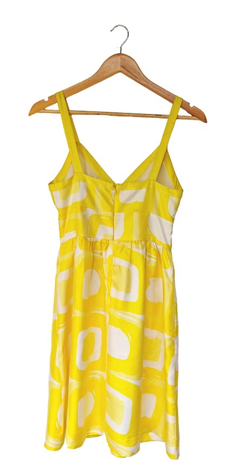 Yellow Silk Sun Dress