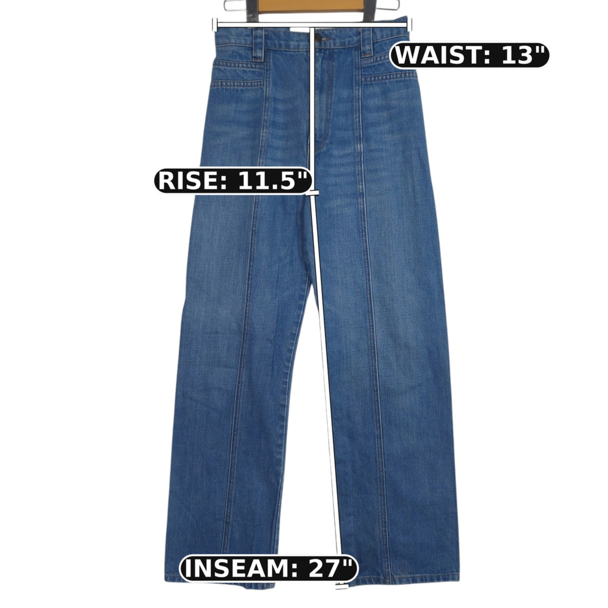 Reformation ’70s High-Rise Straight-Leg Jeans – Chesapeake Blue