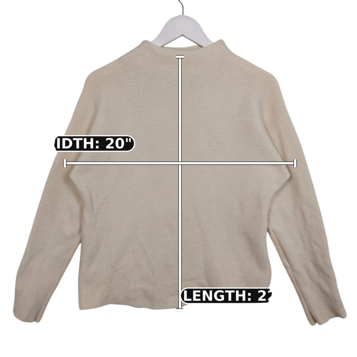 Vince Wool & Cashmere Funnel-Neck Sweater – Ivory