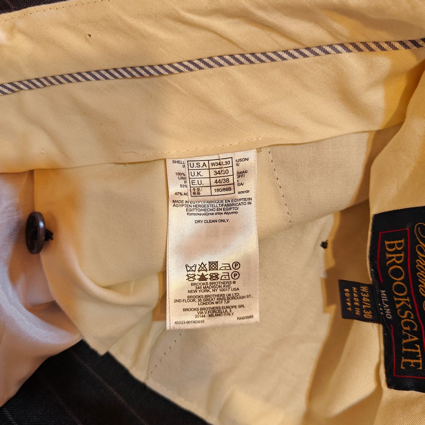 Brooksgate Milano Pinstripe Dress Pants
