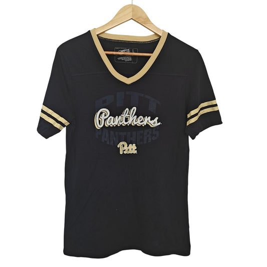 Black Pitt Panthers V-Neck Jersey Tee