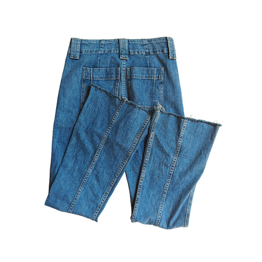 Medium Wash High Rise Flare Jeans