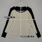 Lauren Ralph Lauren Active Waffle Knit Colorblock Top Women’s Small