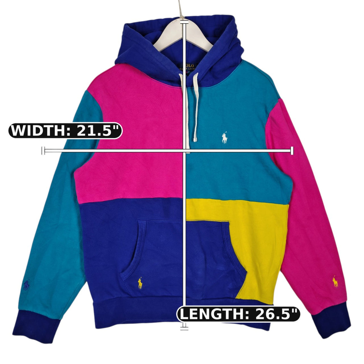 Polo Ralph Lauren Colorblock Pullover Hoodie – Multicolor
