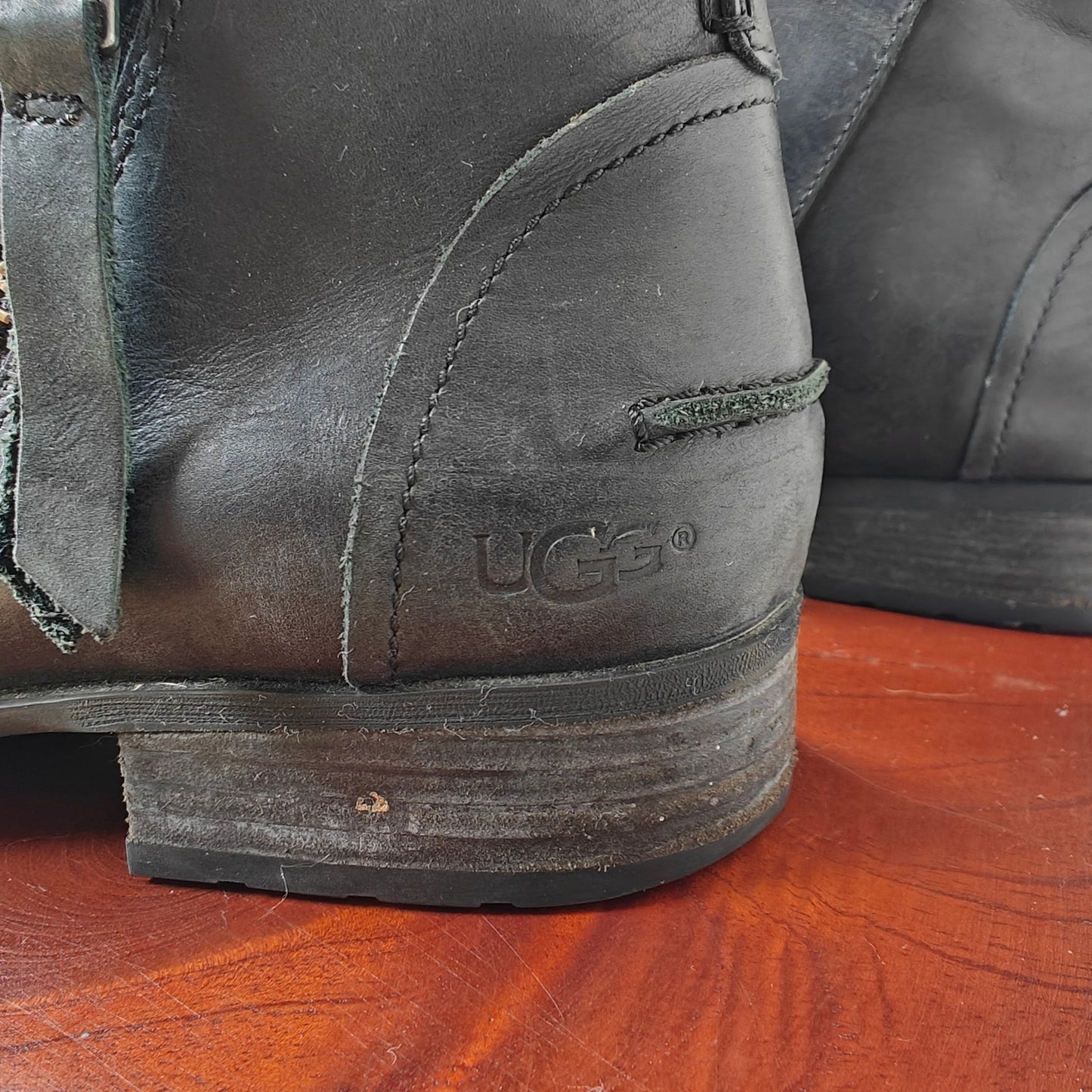 Black Leather Chelsea Ankle Boots