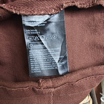 Brown Denim Bodycon Mini Dress