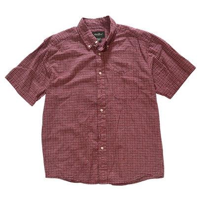 Red Plaid Button Down Shirt