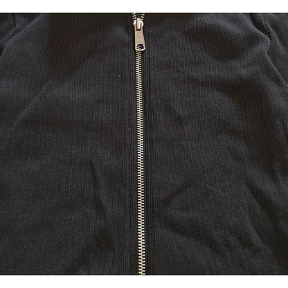 Black Zip-Up Cropped Jacket