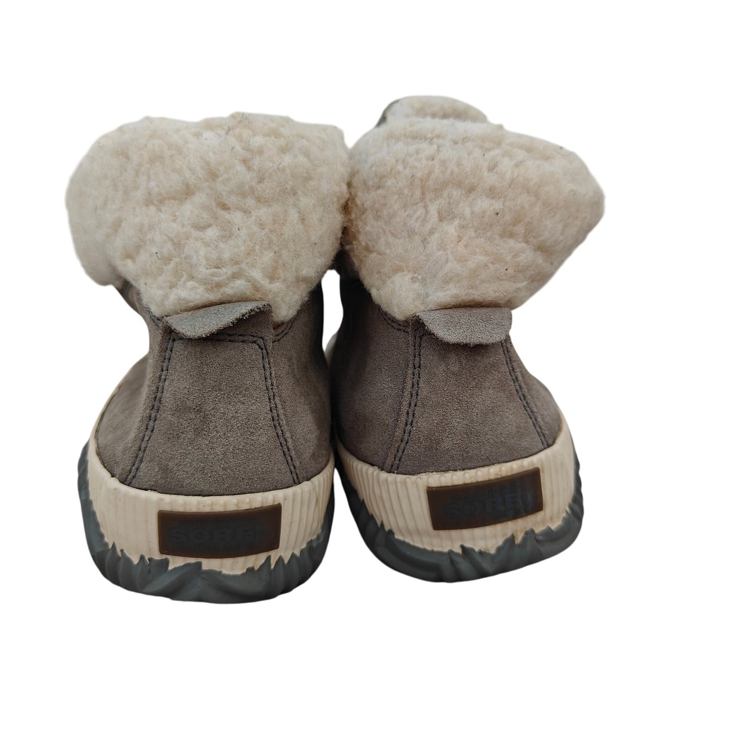 Gray Out ’N About Conquest Waterproof Suede Shearling Boots