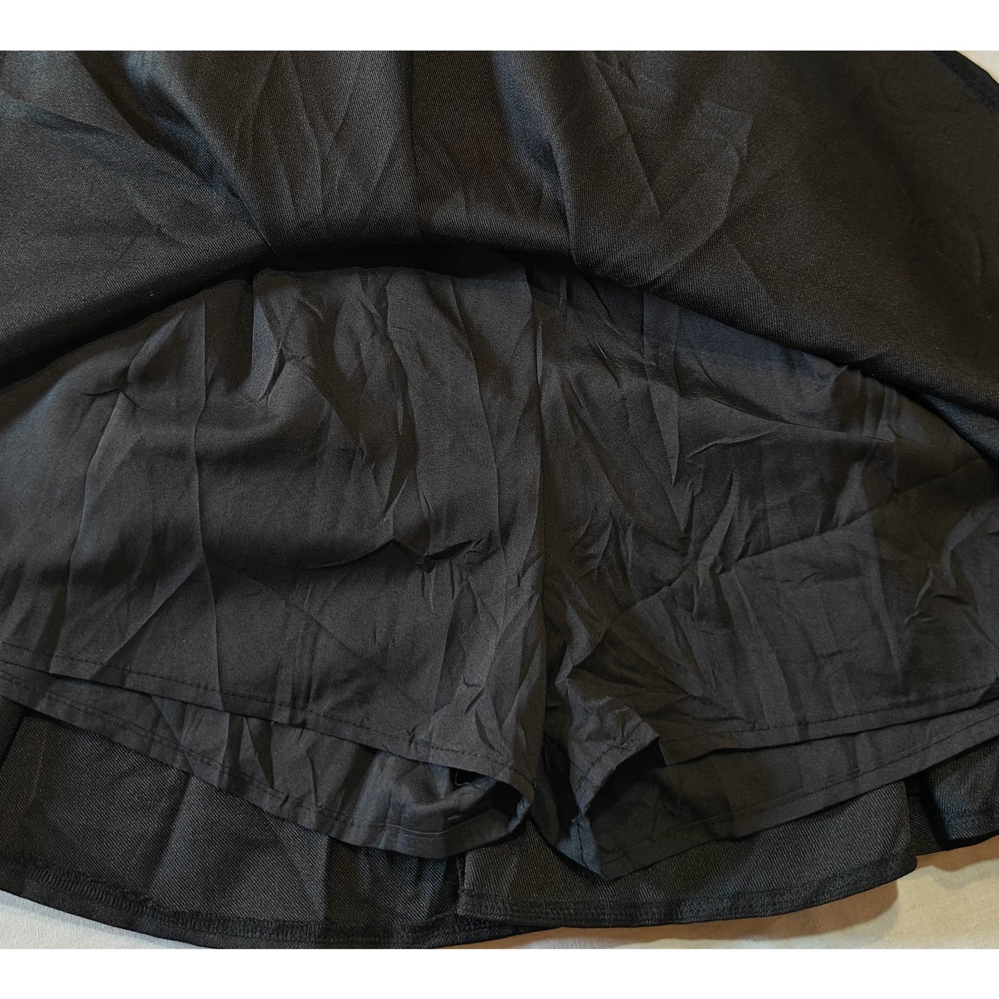 Lace Up High Waist A-Line Skater Skirt