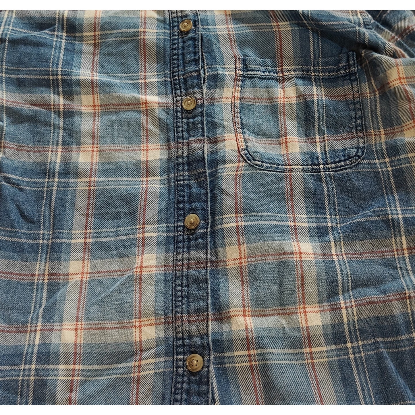 Boyfriend Fit Plaid Button-Down Shirt