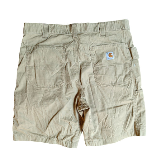 Relaxed Fit Khaki Cargo Shorts