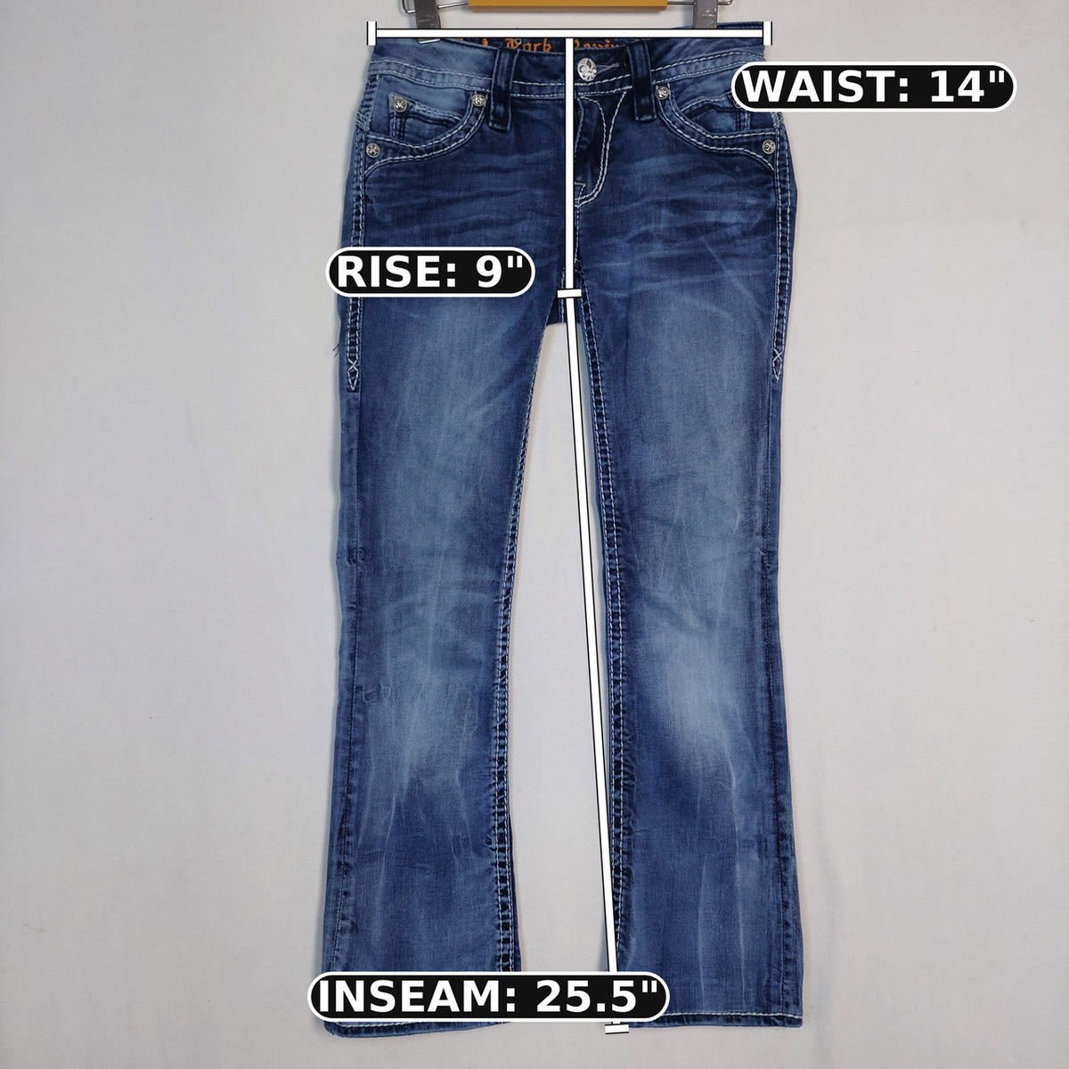 Rock Revival Johanna Bootcut Jeans Women’s 27 Medium Wash Stretch Denim