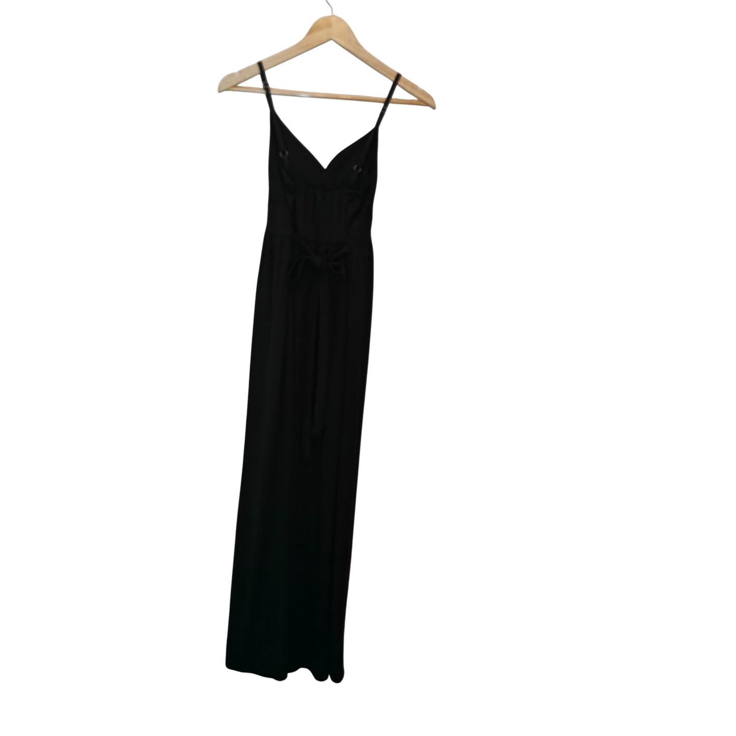 Black Empire Waist Spaghetti Strap Dress