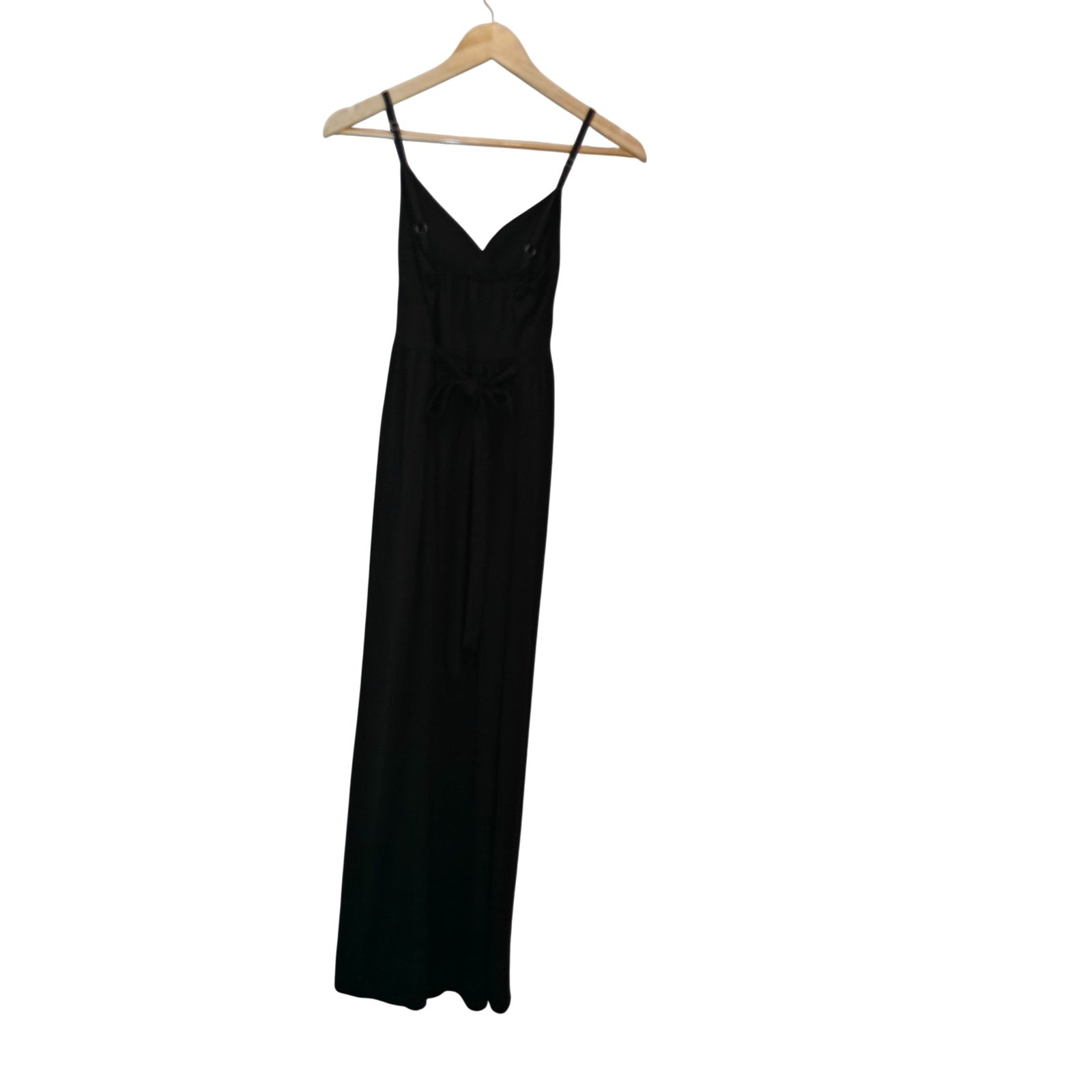 Black Empire Waist Spaghetti Strap Dress