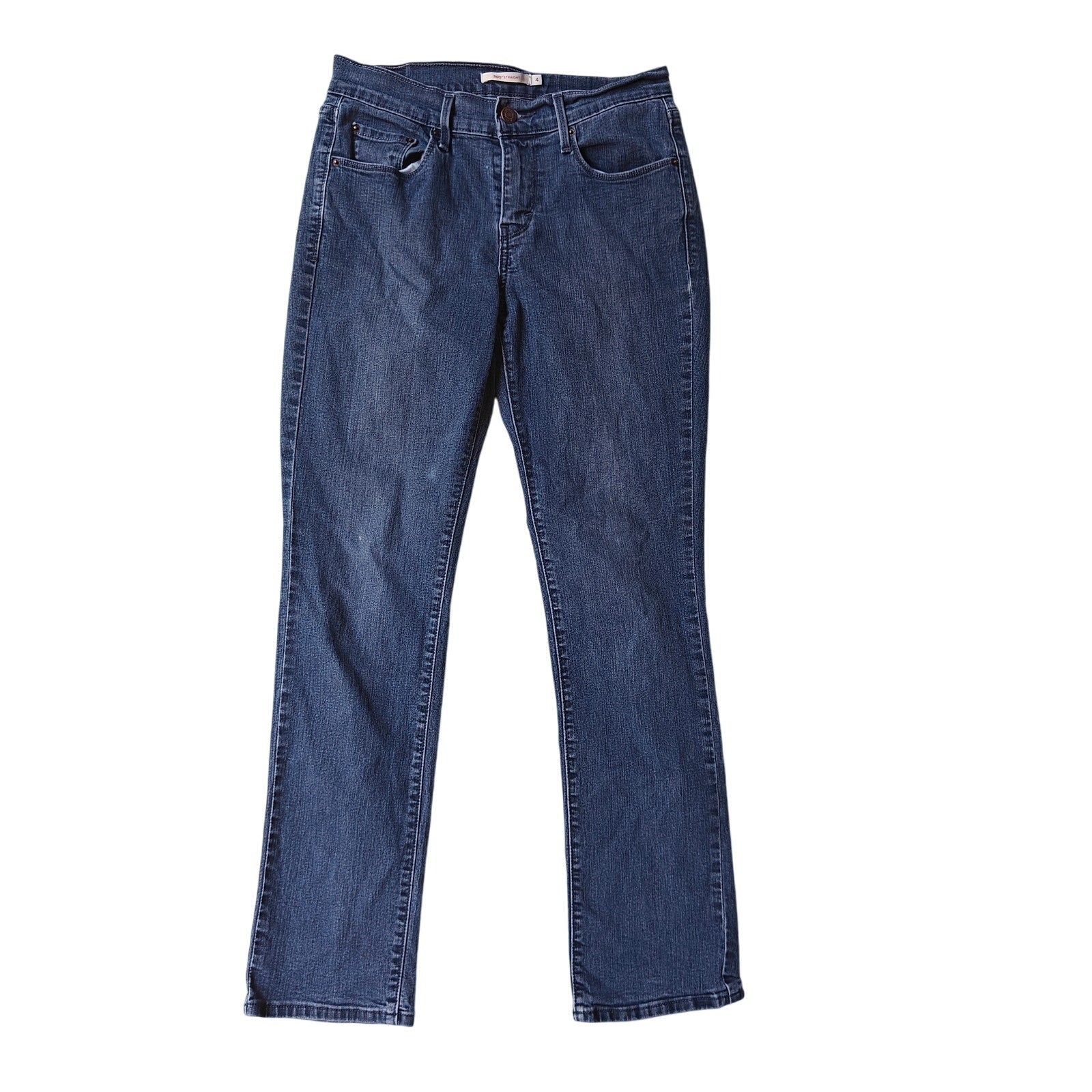 505 Straight Leg Zip Fly Jeans