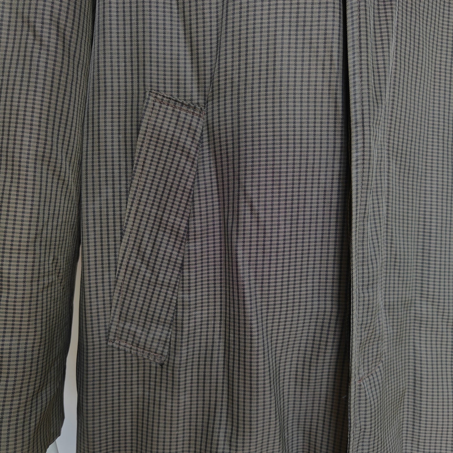 Brown Check Vintage Raincoat