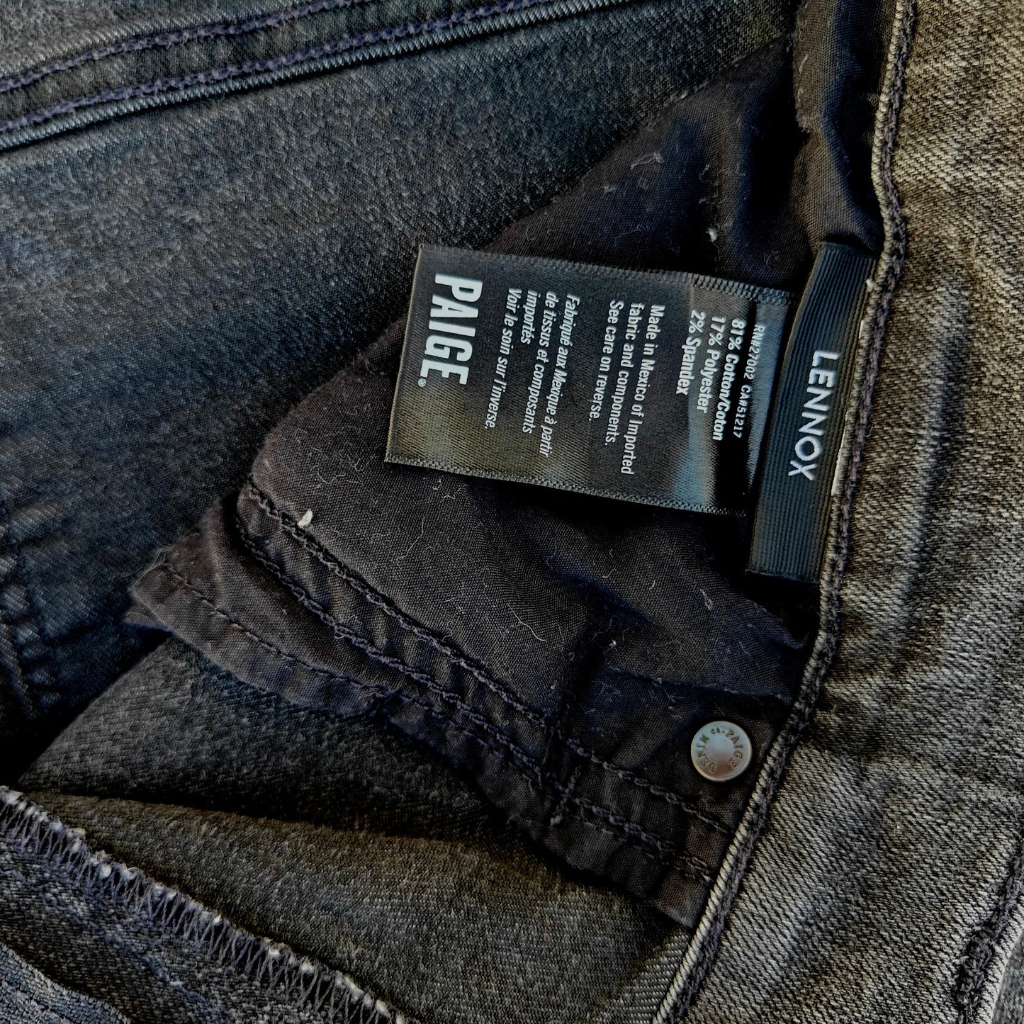 Lennox Charcoal Wash Skinny Jeans