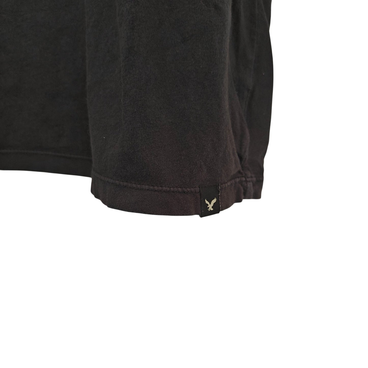 Black Pima Cotton Henley Tee Shirt