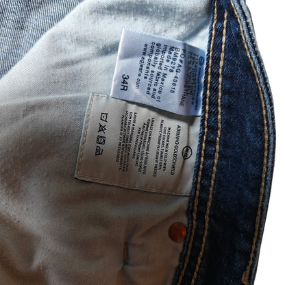 Slim Straight Dark Wash Jeans Size 34x32
