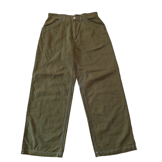 Olive Green Wide Leg Pants
