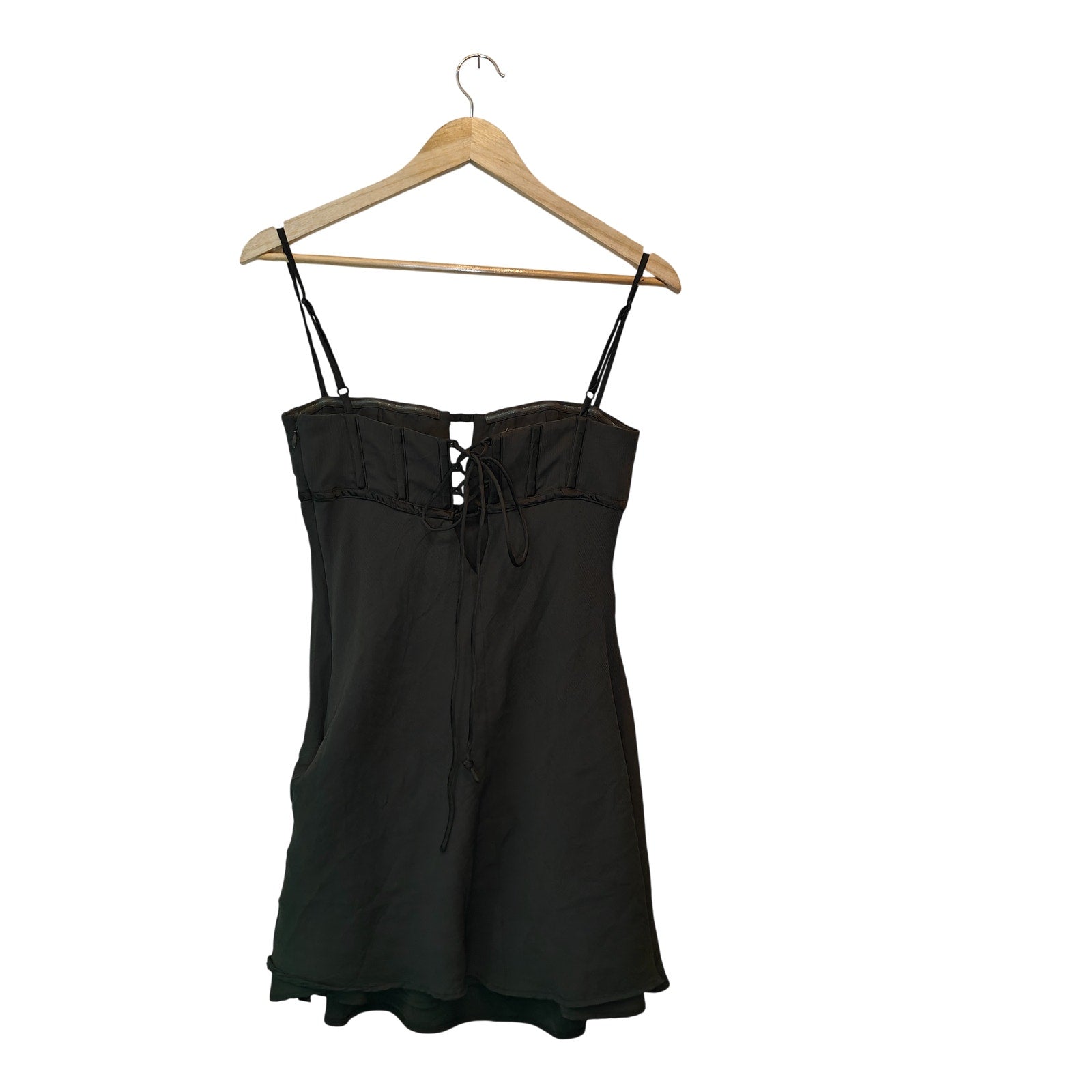 Dark Green Corset Mini Dress
